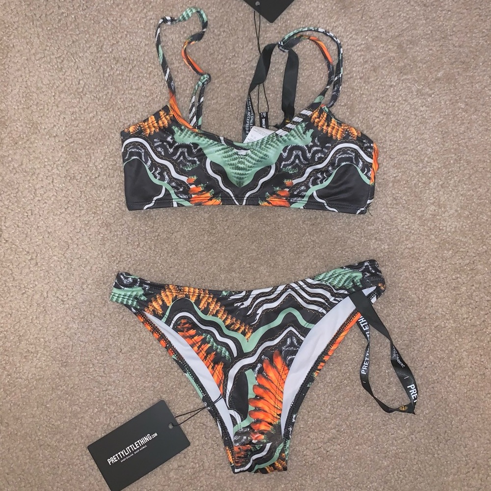 PrettyLittleThing Tribal Print Bikini